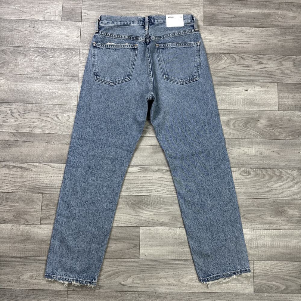 AGOLDE Parker Easy Straight Leg Jeans Button Fly Facade Medium Wash sz 23 - Picture 7 of 9